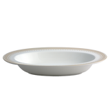 Lattice Gold Oval Vegetable Bowl 11"