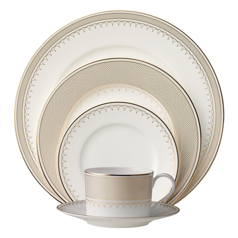 Lattice Gold 5-Piece Place Setting